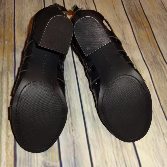 INDIGIO Rd Women's Strappy Sandal Dress Heels Shoes Size 8 Black NWOT - Picture 5 of 5